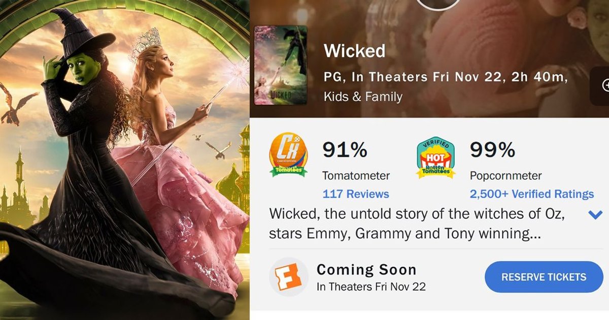 #Wicked s’annonce comme l’une des comédies musicales les plus réussies de l’hist | Cinexcepción