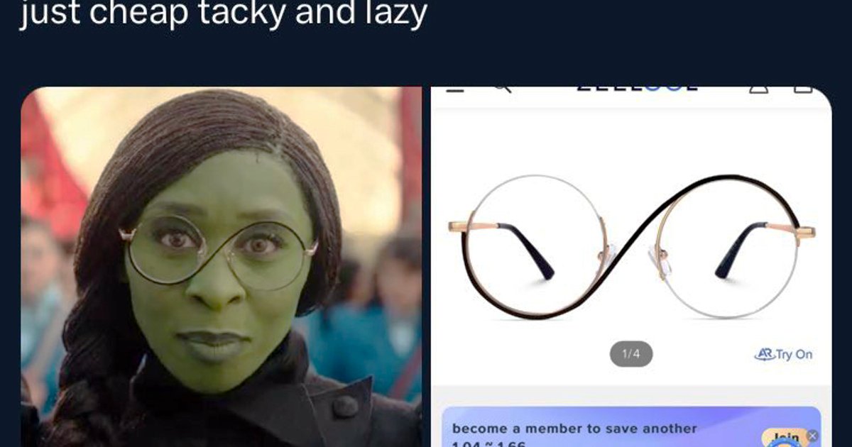 Un tipo en Twitter intentó criticar la producción de #Wicked llamándola 