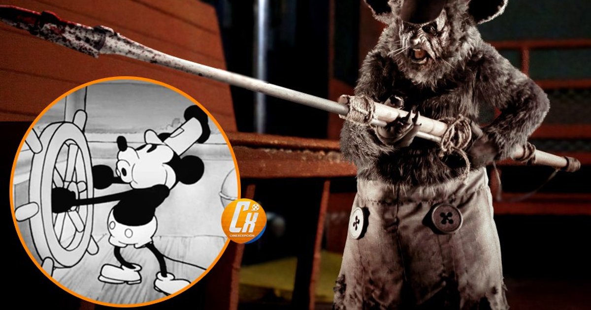 Schauen Sie sich zunächst den Horrorfilm #SteamboatWillie an, gespielt von #Terr | Cinexcepción
