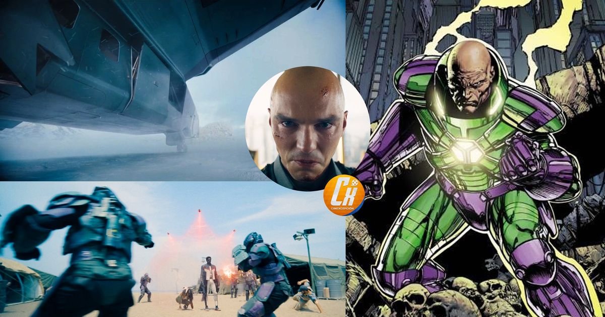 Nel nuovo film di #Superman, l'aereo di #LexLuthor ha toni verdi e viola, propri | Cinexcepción