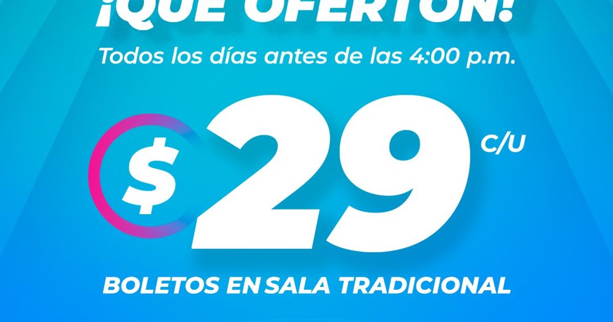 Cinito pas cher en avril (le Mexique s'applique) | Cinexcepción
