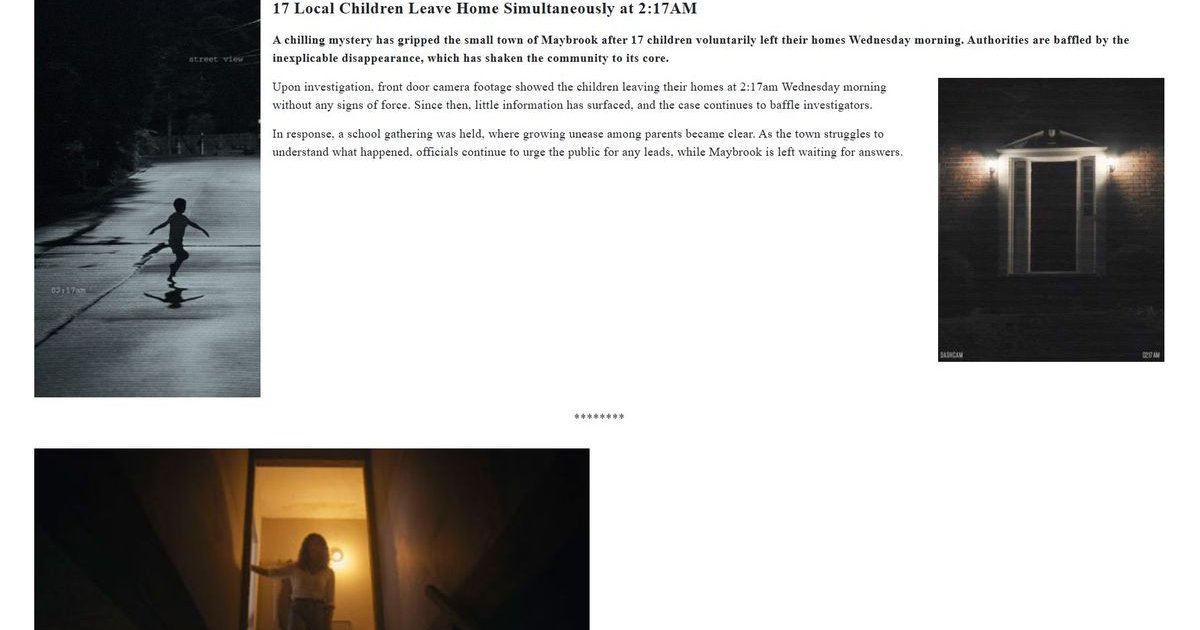 Wie in den alten Tagen von #BlairWitchProject wurde gerade eine Website gestarte | Cinexcepción