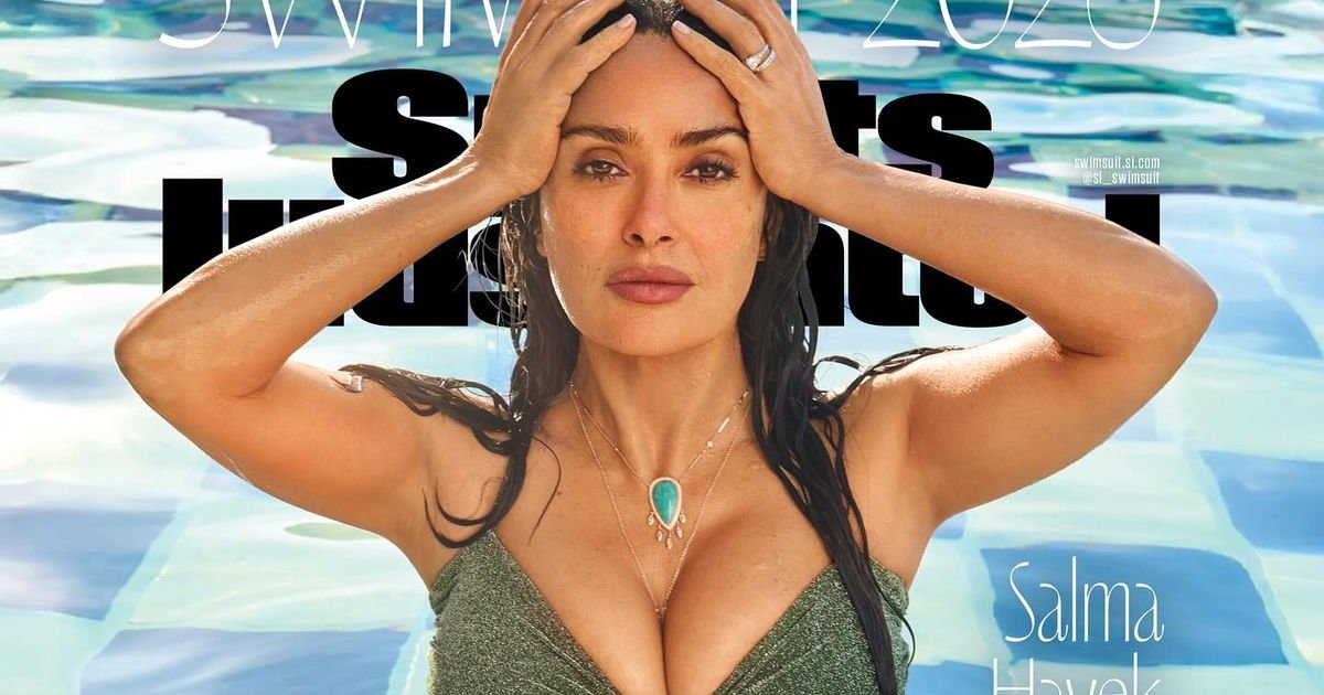 Salma Hayek Pinault auf dem Cover des Sports Illustrated Swimsuit-Magazins, gera | Cinexcepción