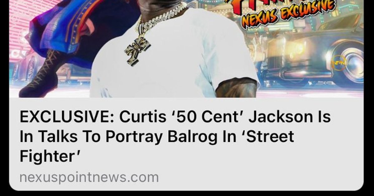 #50Cent just confirmed that he will be #Balrog in the new Street Fighter movie. | Cinexcepción