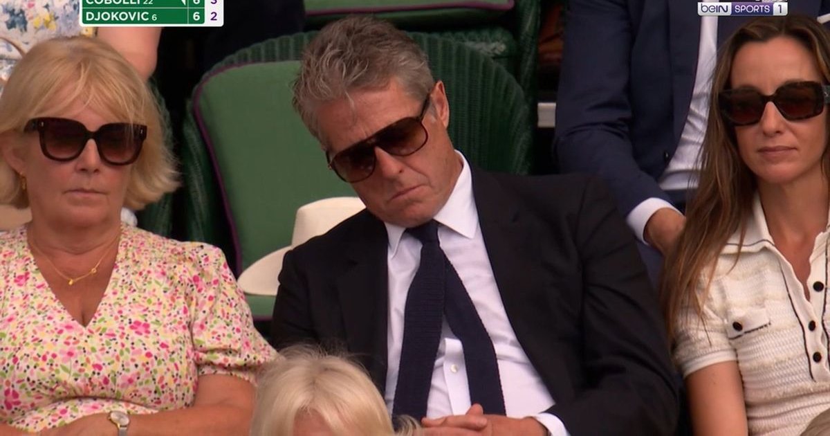 Hugh Grant ficou impressionado em Wimbledon. | Cinexcepción