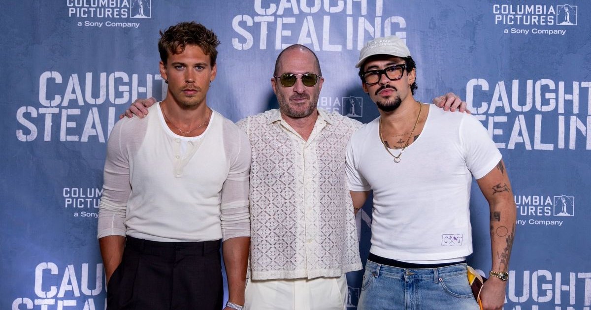Austin Butler, Darren Aronofsky und Bad Bunny bei einer Sondervorführung von „Ca | Cinexcepción