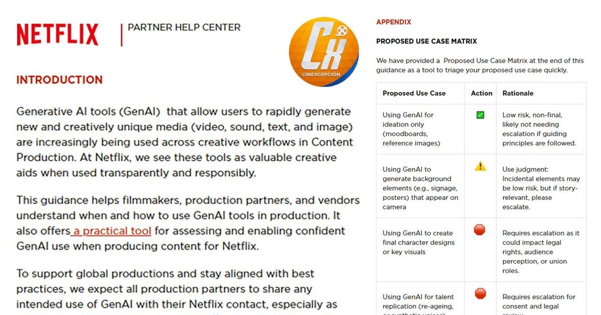 A Netflix acaba de enviar um comunicado a todos os seus parceiros sobre como usa | Cinexcepción