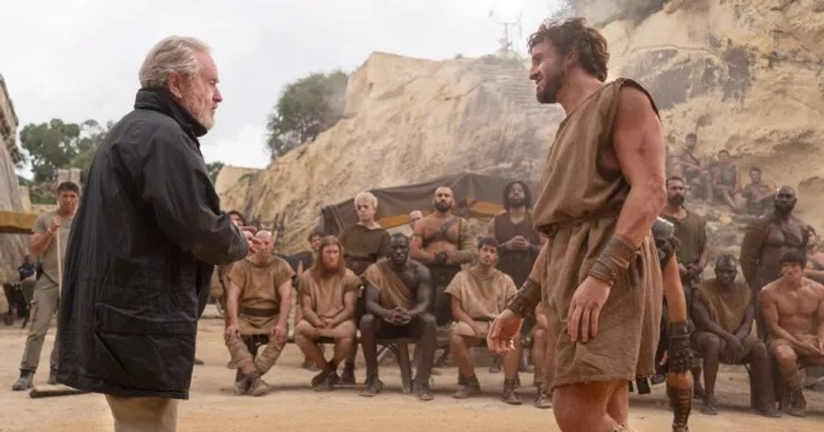 #RidleyScott wurde gefragt, was aus seinem kleinen weißen Kopf kam, insbesondere | Cinexcepción