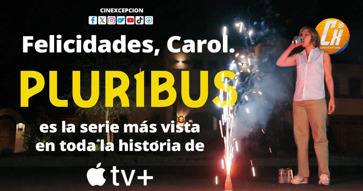 Apple TV ha appena annunciato che #Pluribus è la serie più vista dell'intera sto | Cinexcepción