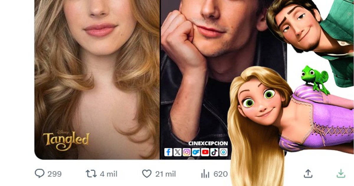 OFICIAL: #TeaganCroft e #MiloManheim interpretam Rapunzel e Flynn Rider no Live- | Cinexcepción