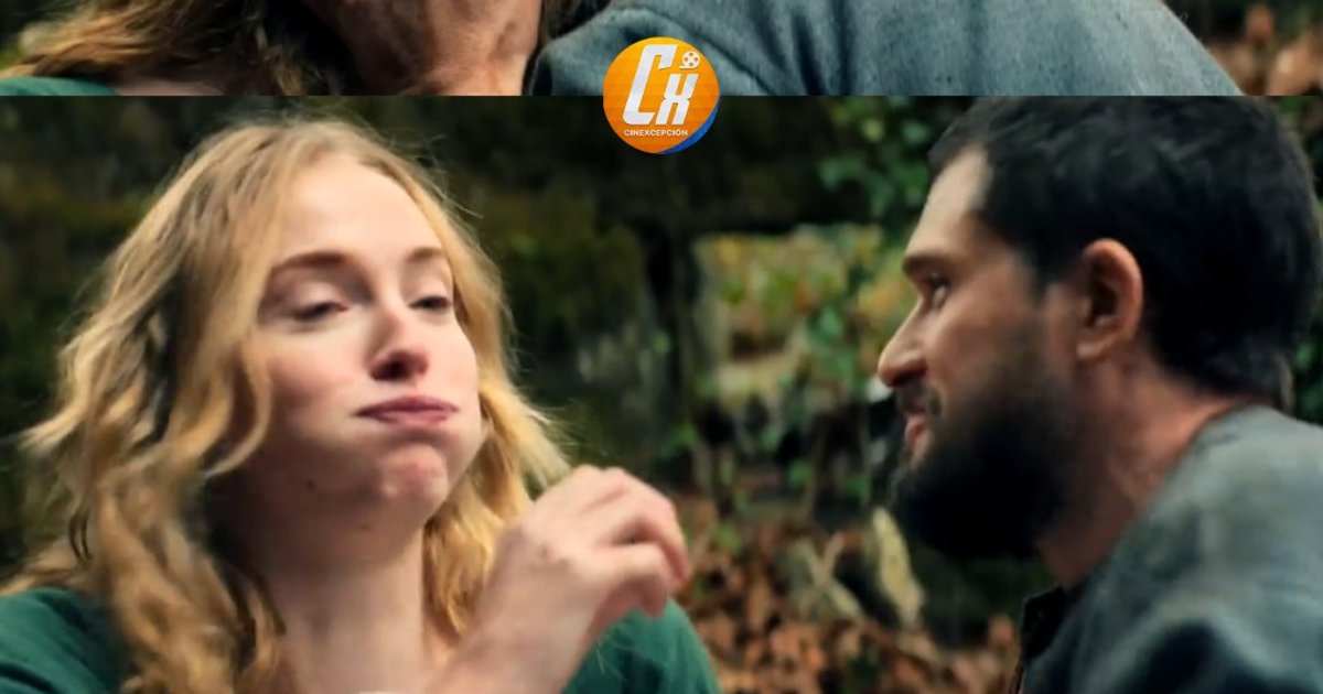 Sophie Turner et #KitHarrington ont dû s'embrasser dans une scène du film 