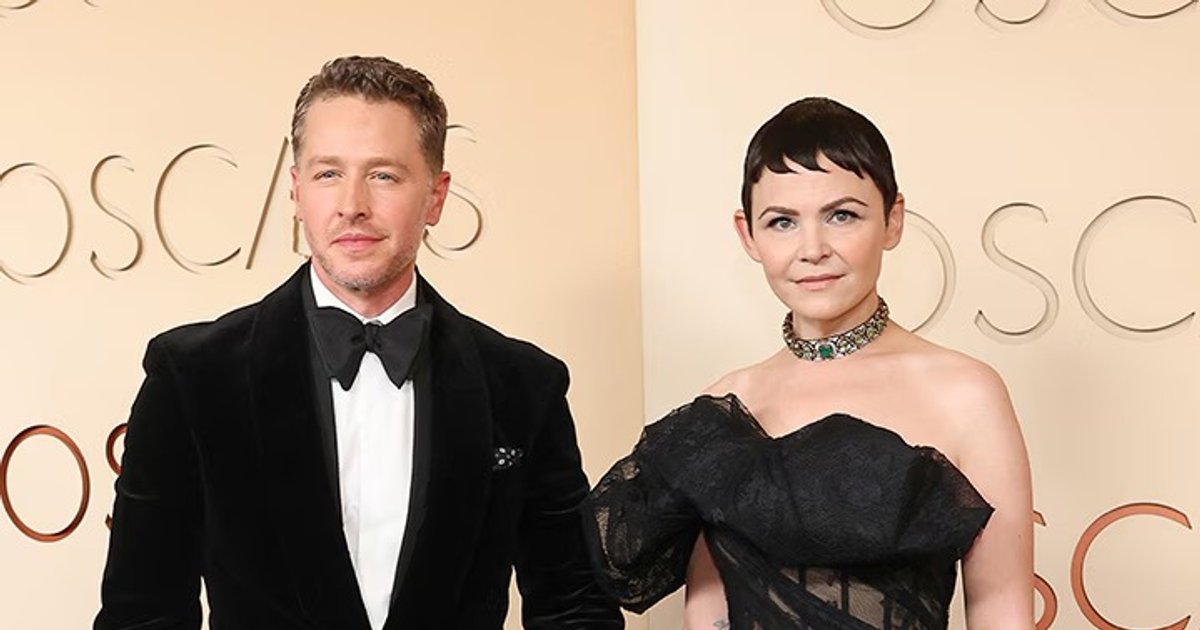 O casal de contos de fadas Josh Dallas e Ginnifer Goodwin, ela com vestido preto | Cinexcepción