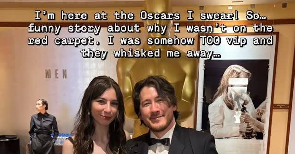 Markiplier dice que sí anda en los #Oscars pero que se perdió la alfombra r | Cinexcepción