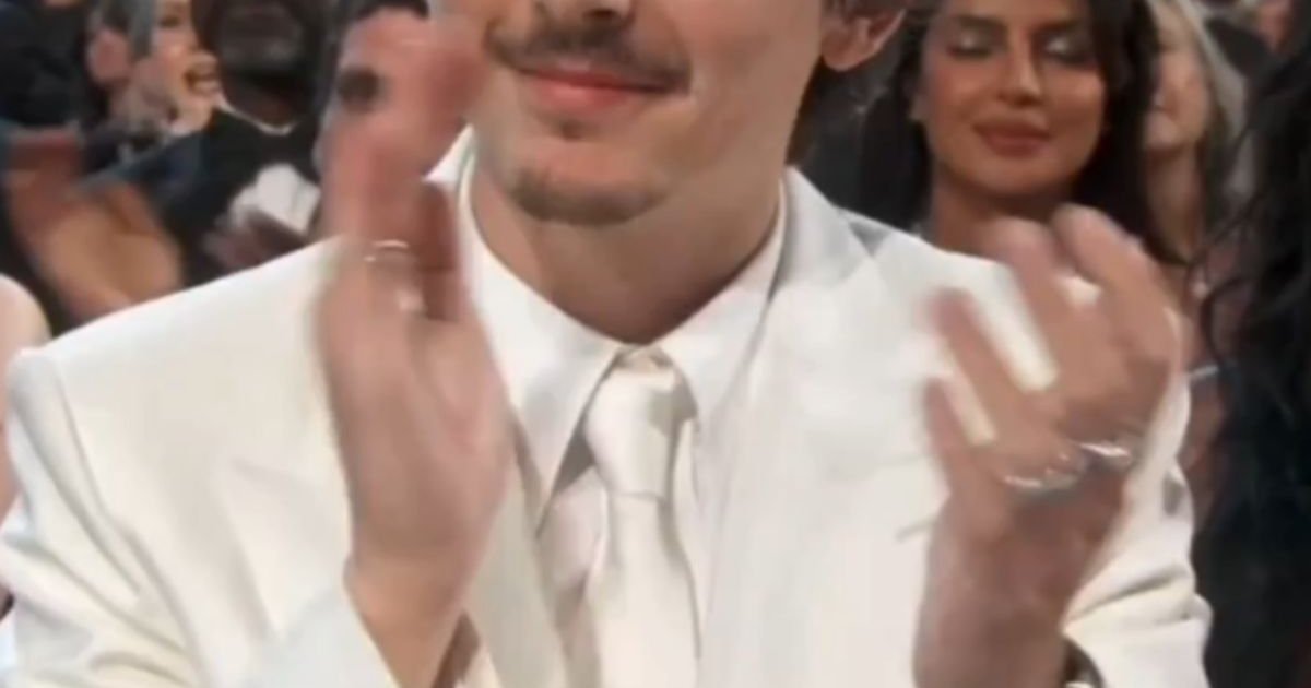 Que buena suerte la de Timothée Chalamet, estuvo en los Oscar viendo a todo | Cinexcepción