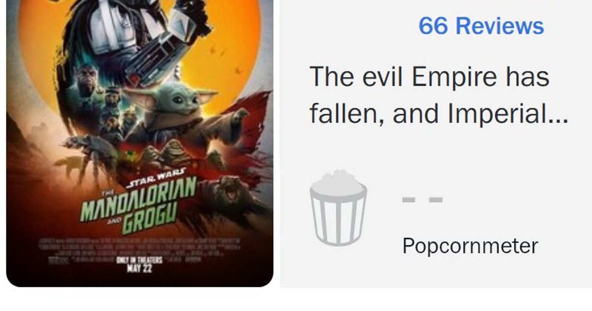 #TheMandalorianAndGrogu ha debuttato su Rotten Tomatoes con un pessimo 58% di vo | Cinexcepción