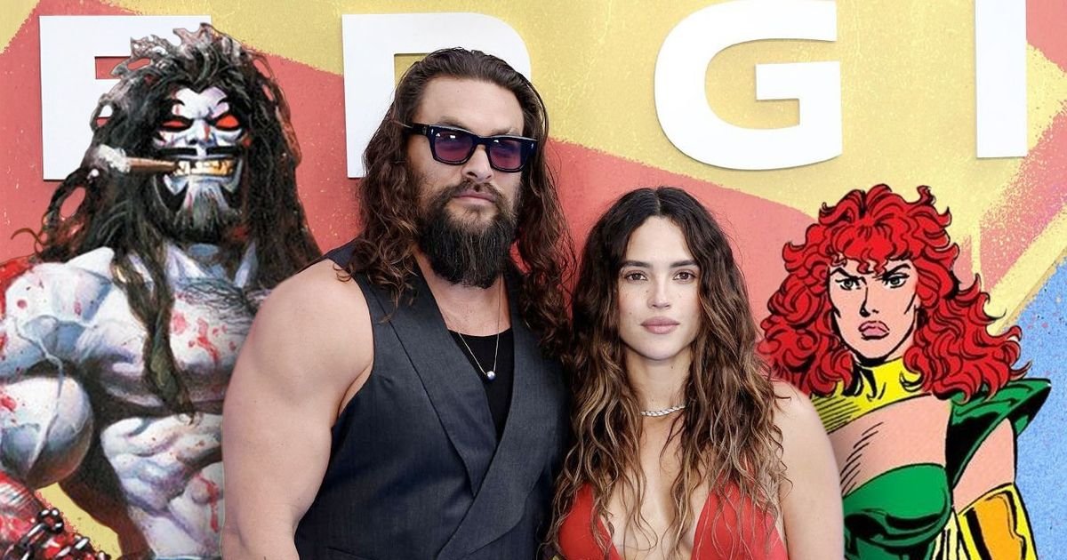Jason Momoa con la sua fidanzata Adria Arjona, alla premiere di Supergirl. | Cinexcepción