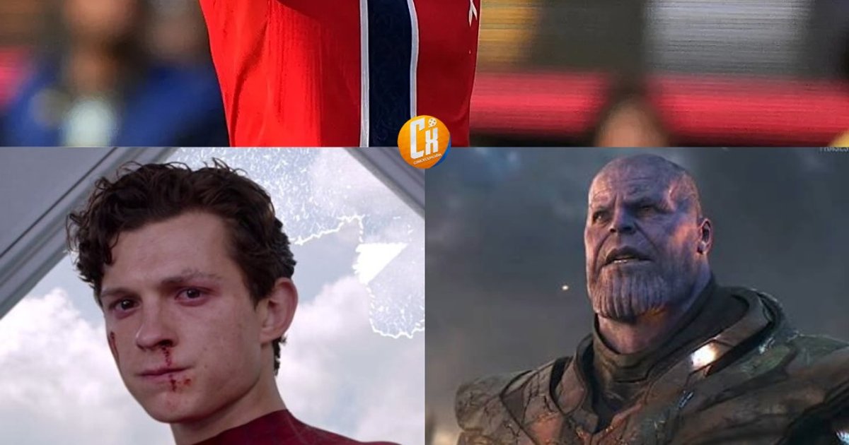 Erling Haaland le aplicó la del Thanos a Tom Holland. | Cinexcepción