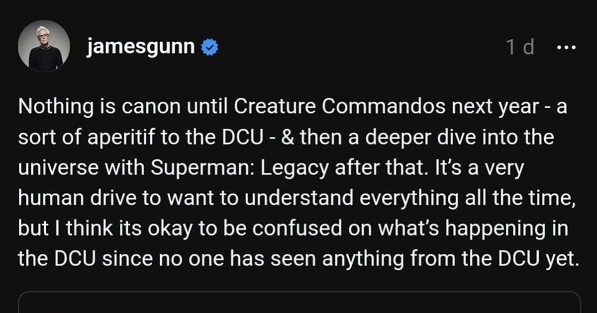 Dice James Gunn que nada es canon aunque vean actores regresar como a aquel | Cinexcepción