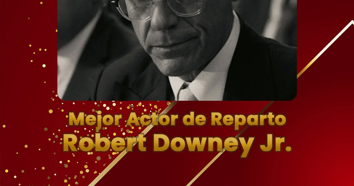 La cantadísima de la noche: Iron Man como mejor actor de Reparto. | Cinexcepción