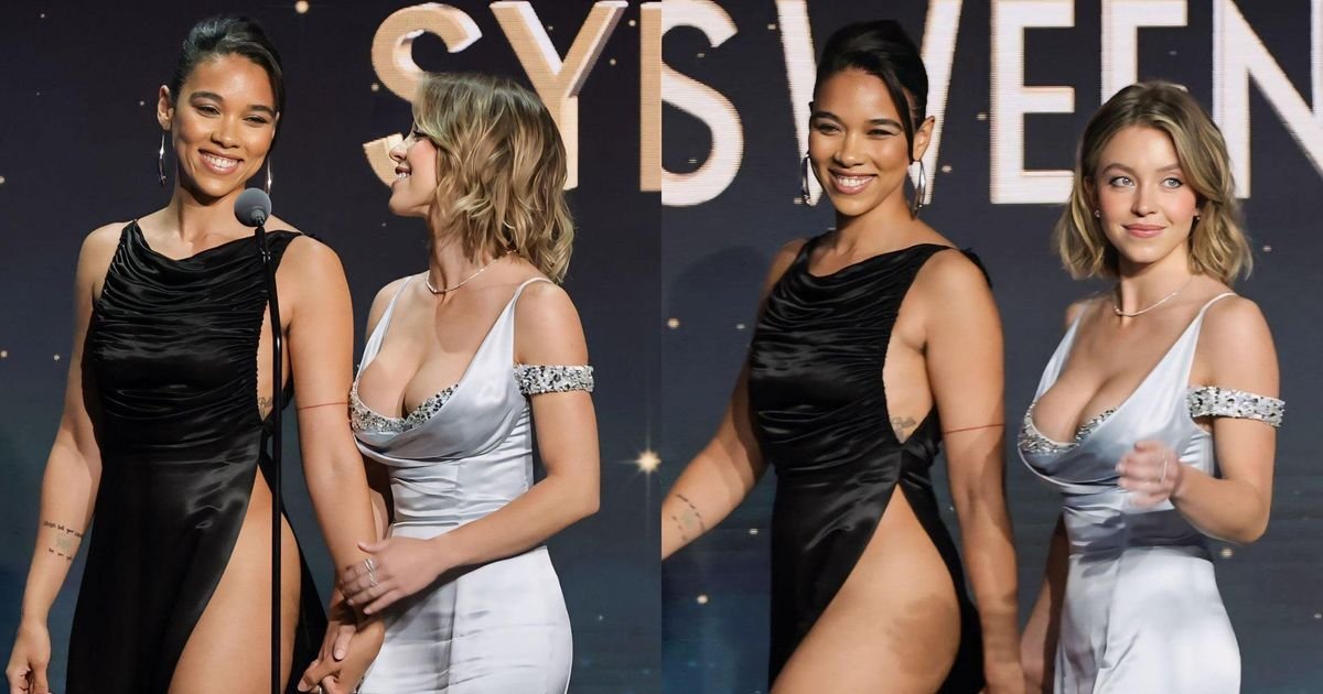 Sydney Sweeney et Alexandra Shipp de #AnyoneButYou aux GLAAD Awards. | Cinexcepción