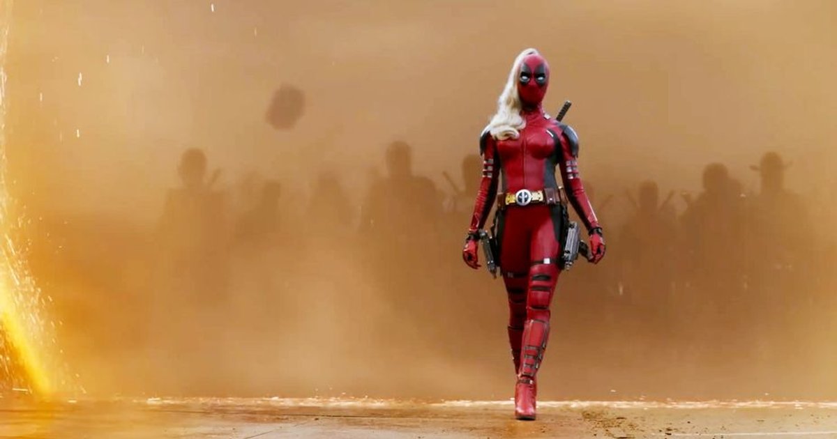 Uma visão completa de Lady Deadpool com todo o Deadpool Corps atrás dela. | Cinexcepción