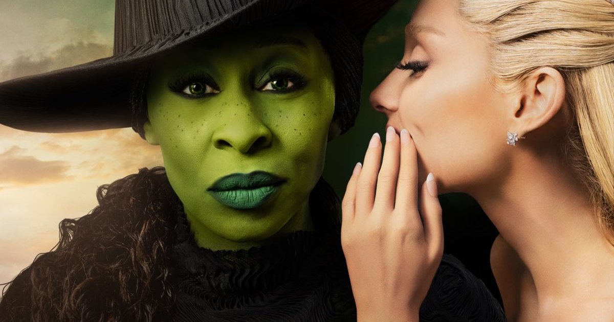 Un póster de la película #Wicked recreando el póster de la obra musical ori | Cinexcepción