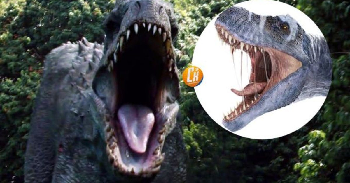 La imagen de un gigantesco Tiranosaurio Rex abriendo la boca, sacando la le | Cinexcepción