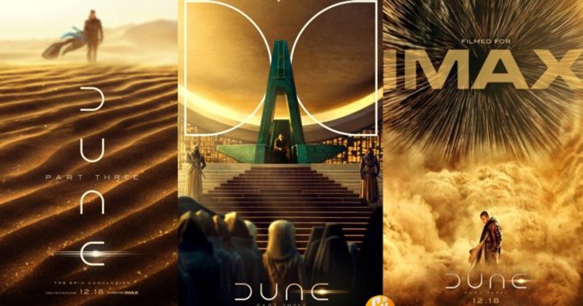 Nuevos pósters de Dune Movie. En la parte de abajo, extractos de un video e | Cinexcepción